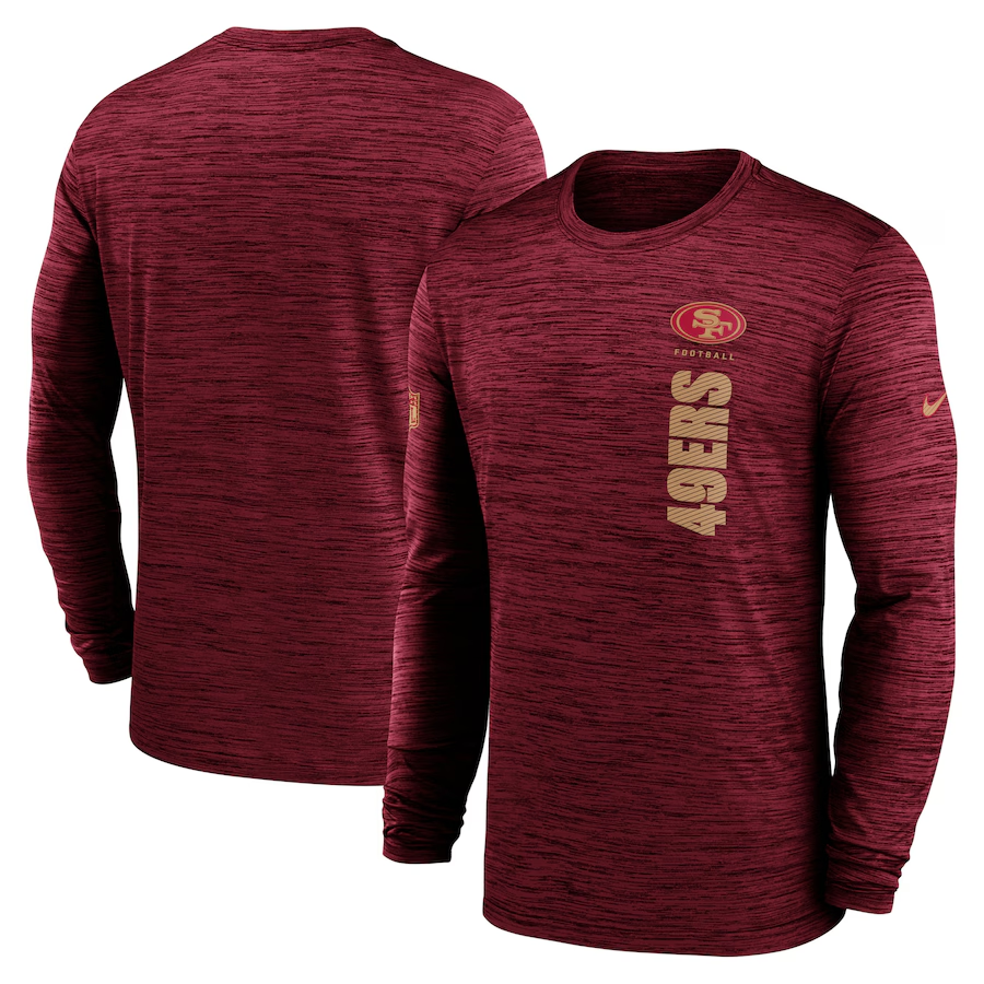 Men San Francisco 49ers red 2024 Nike NFL long sleeve t shirts